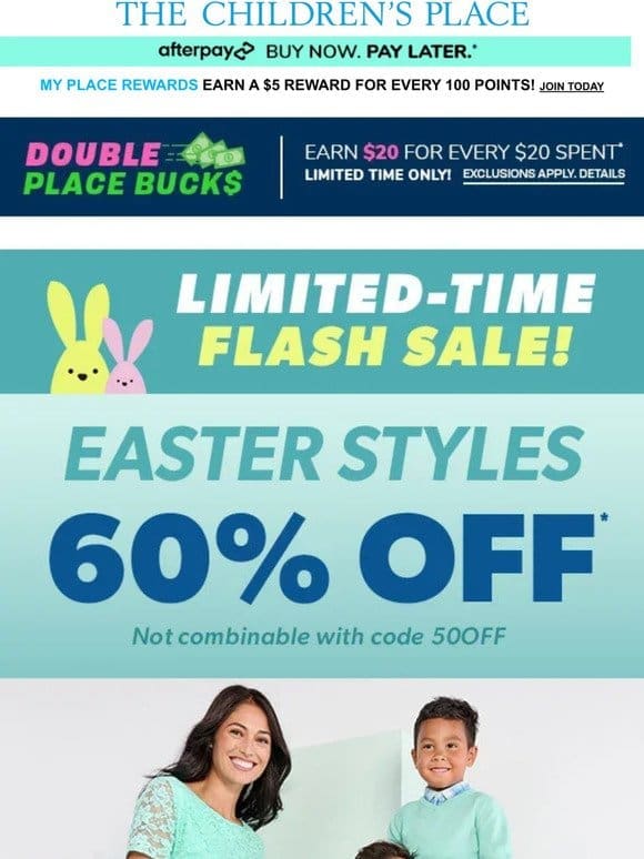 GET IT BY EASTER: 60% OFF Matching Family Easter!