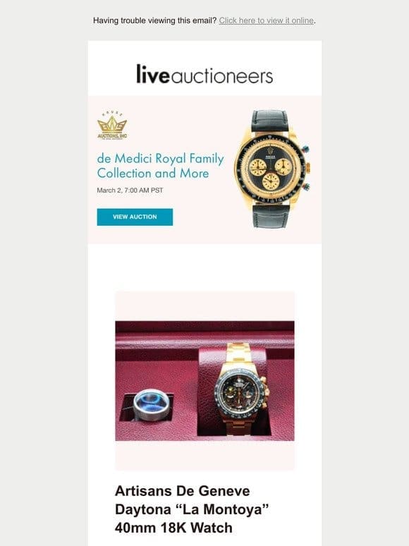 GWS Auctions | de Medici Royal Family Collection and More