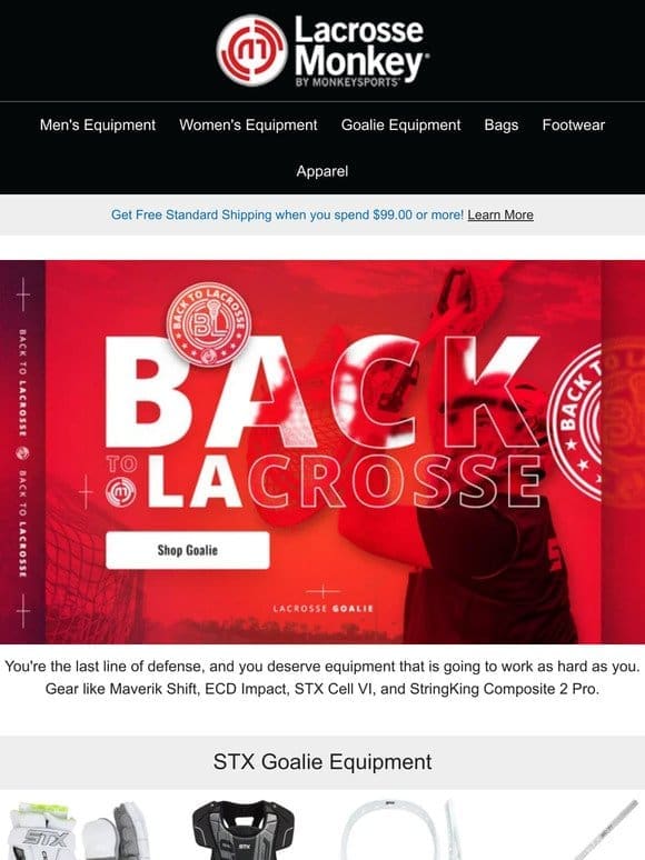 Gear Up for Lacrosse Season!   Top-Selling Goalie Equipment Now Available!