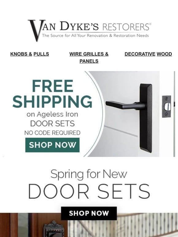 Get a Grip on Updating Your Door Sets