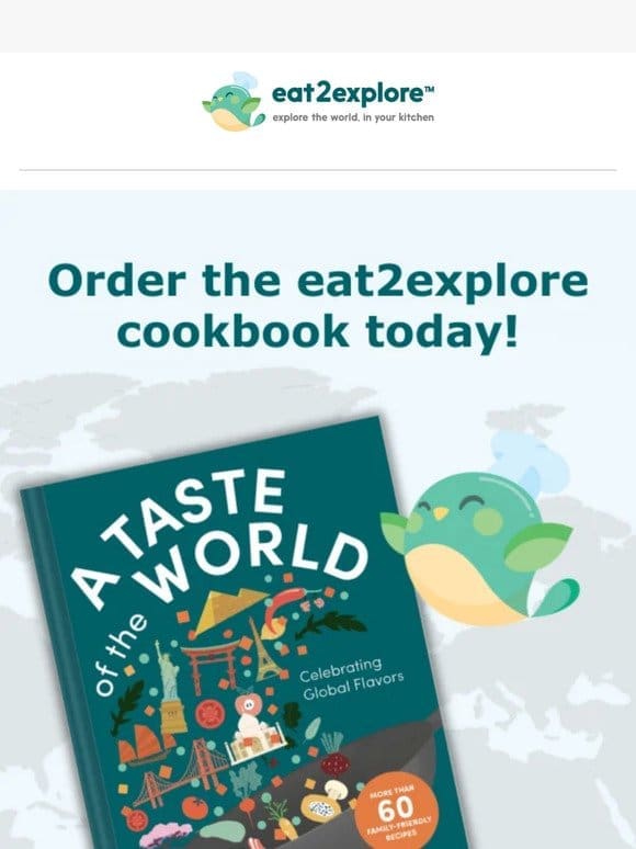 Get ready for A Taste of the World! Order your copy.