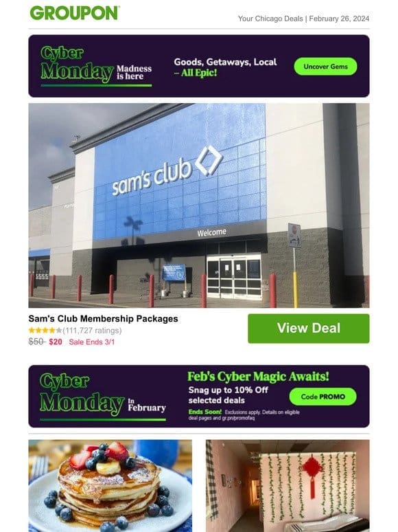 Get up to 10% off! Sam’s Club Membership Packages