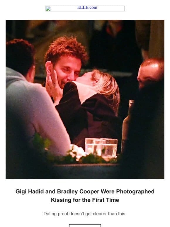 Gigi Hadid and Bradley Cooper Were Photographed Kissing for the First Time