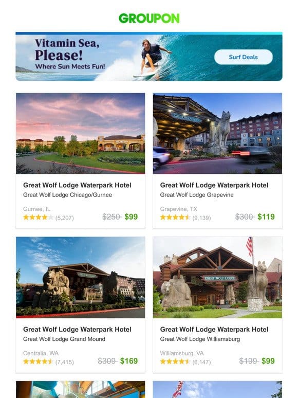 Great Wolf Lodge Waterpark Hotel and More