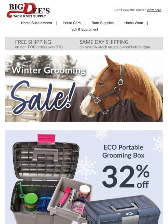 HUGE SALE! Winter Grooming Favorites