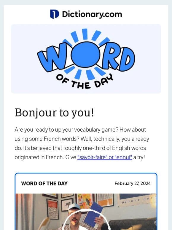 How Do You Add This French Word To Your Vocab?