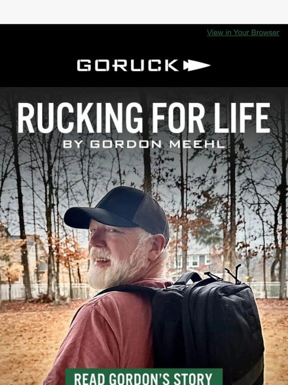“How Rucking Literally Saved My Life”