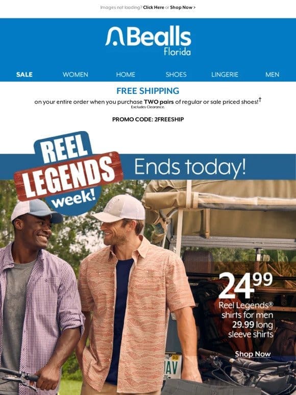 Hurry， Reel Legends Week ends today!