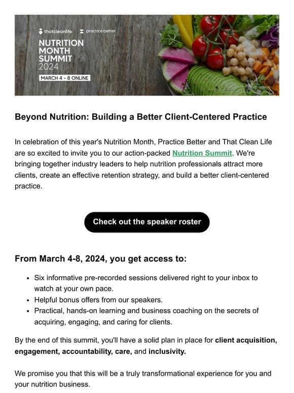 Introducing Our Nutrition Summit