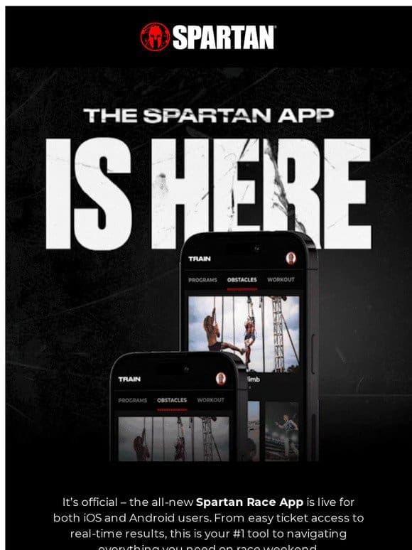 Introducing the Spartan Race App: Your Ticket to the Next-Level.