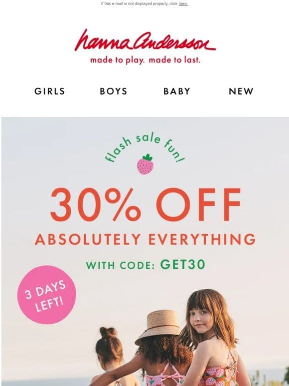 It’s ALL 30% Off!