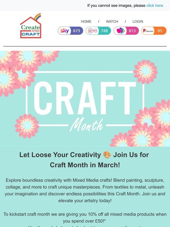 It’s official. Craft Month is here!