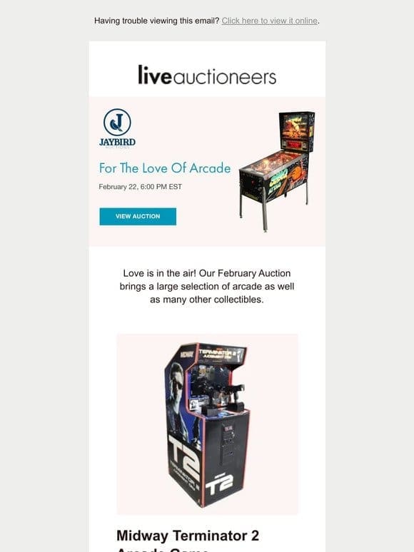 Jaybird Auctions | For The Love Of Arcade