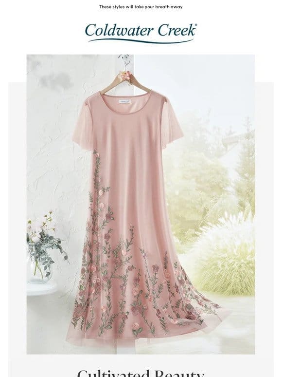 Just Arrived! Soft， Botanical Dresses