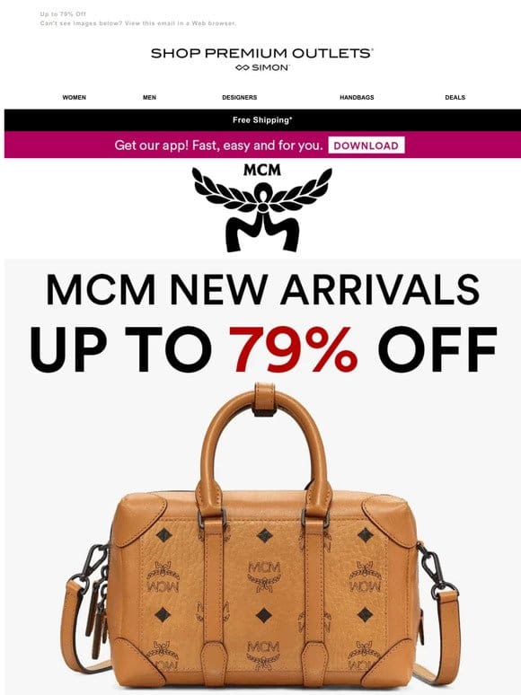 Just In: MCM New Arrivals