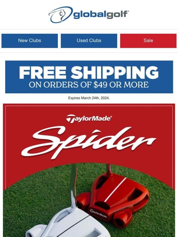 Just Launched: New TaylorMade Spider Putters