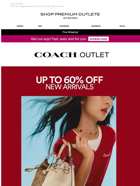 Just dropped: COACH Outlet New Arrivals