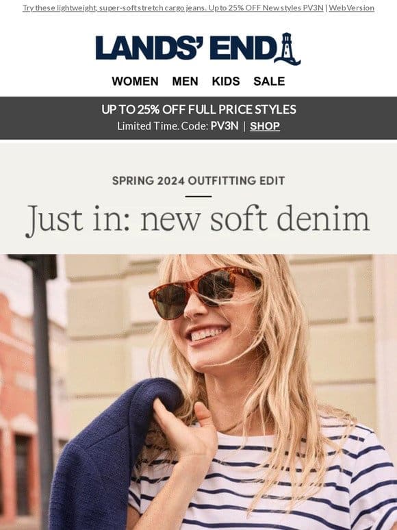 Just in: our NEW soft denim range