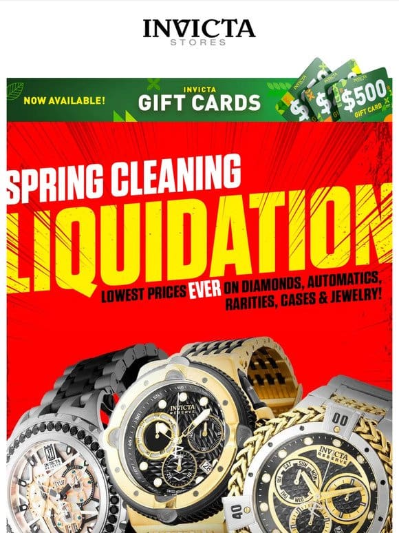 LIQUIDATION Diamonds， Automatics， Rarities & MORE ❗️