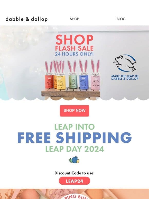 Leap Into FREE SHIPPING