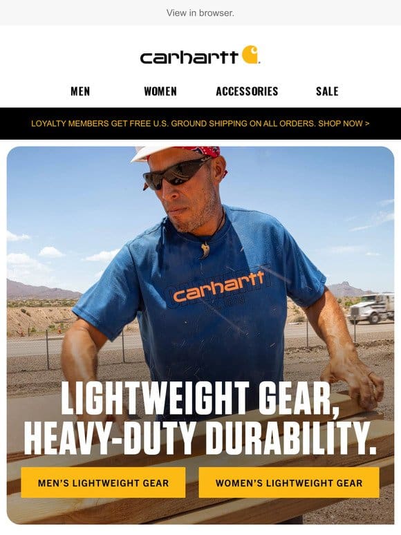 Lighter and more breathable spring gear