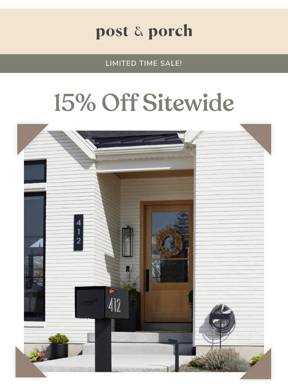 Limited Time | 15% Off Sitewide!