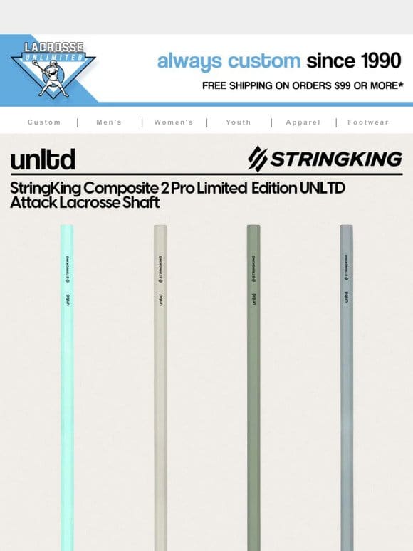 Limited edition StringKing composite shafts