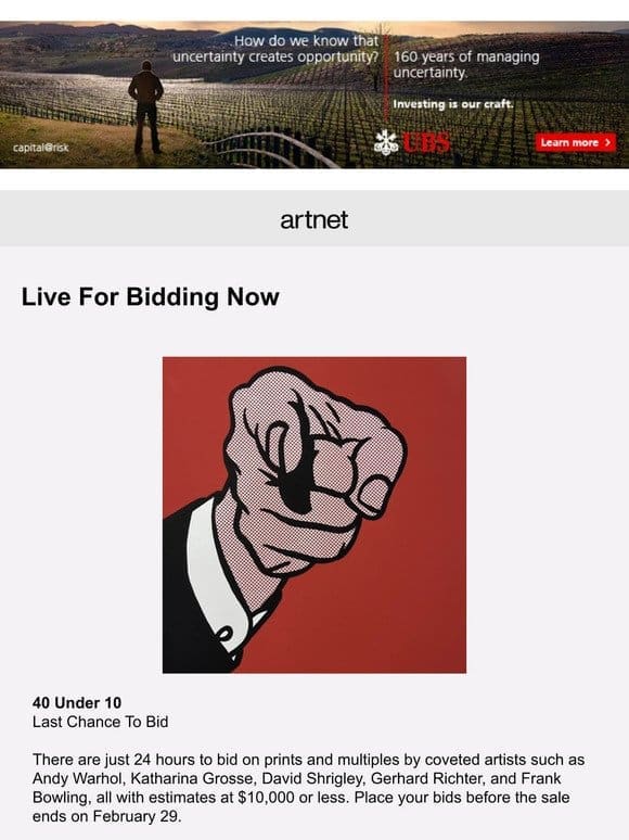 Live Now: Roy Lichtenstein， KAWS & More