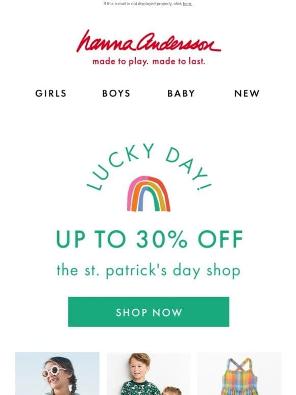 Lucky Day!   Save On St. Patrick’s Day