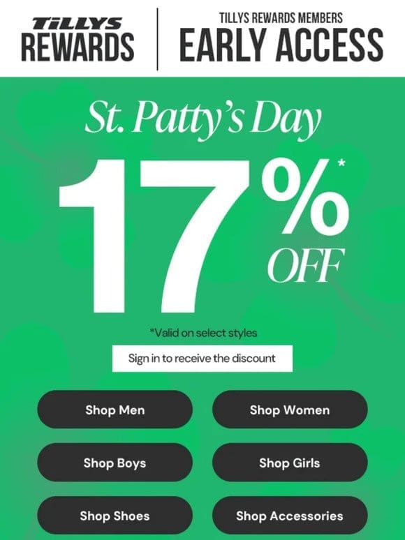 Lucky You   17% Off !!!