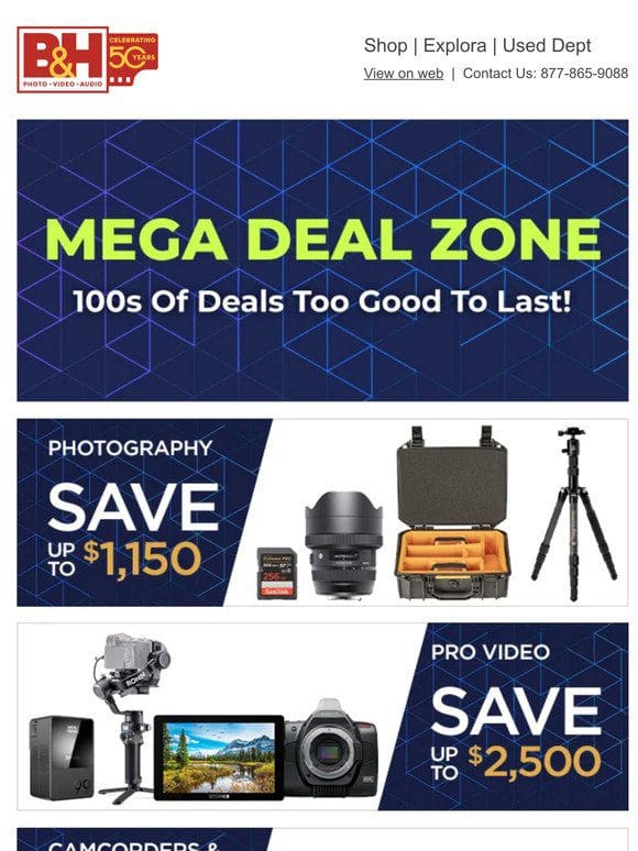 MEGA Deal Zone Starts Now – Save BIG on 100’s of Items!