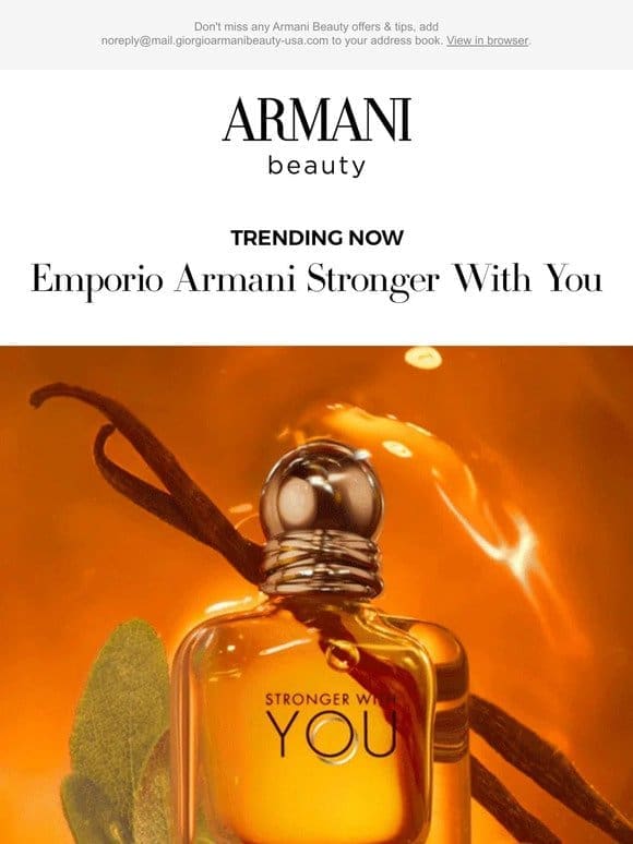 Meet An Icon: Discover Emporio Armani Stronger With You