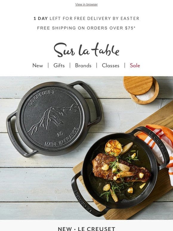 Meet the first Le Creuset collection built for outdoor cooking.