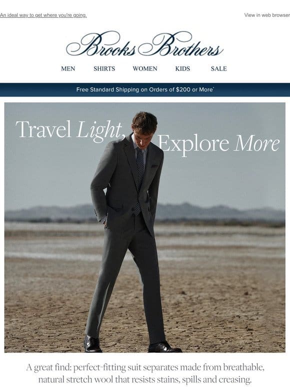 Meet your Explorer Collection suit separates