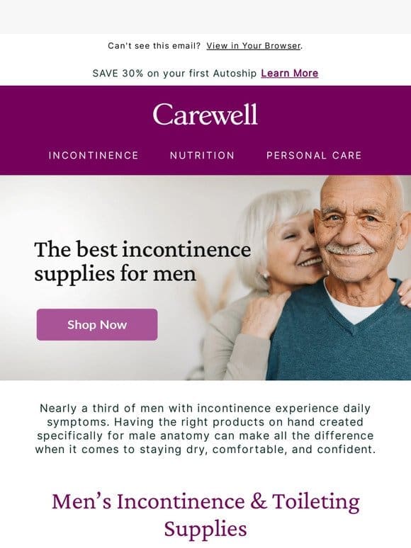 Men’s incontinence supplies: Our top picks
