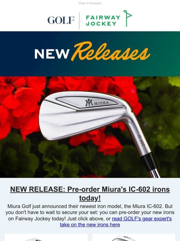 Miura IC-602 irons just dropped (pre-order now!)