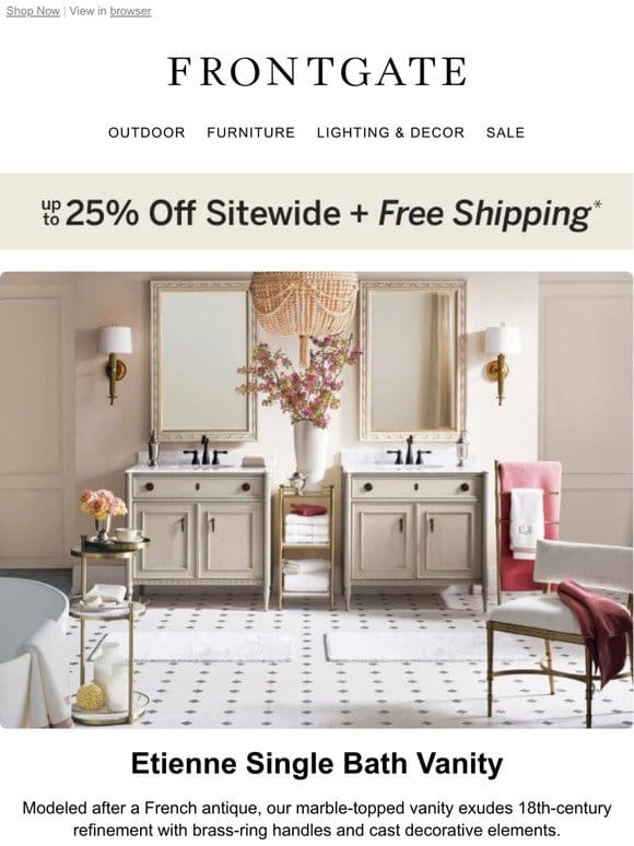 More Daylight， More Savings! Up to 25% off sitewide + FREE shipping.