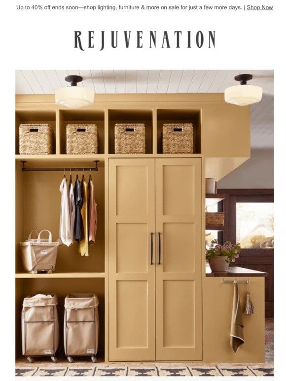 Mudroom organization made easy