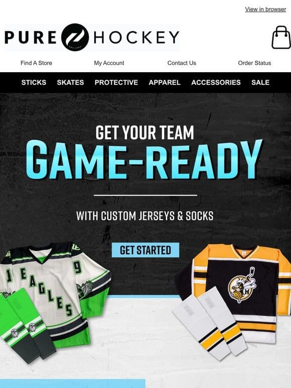 NEW Custom Jersey Options   Pure Hockey Team Sales Is Your Source For Custom Team Gear!