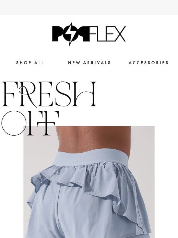 NEW: On the Run Ruffle Short →