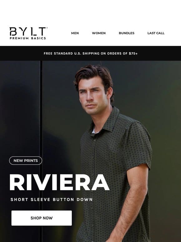 NEW Riviera Button Down Patterns