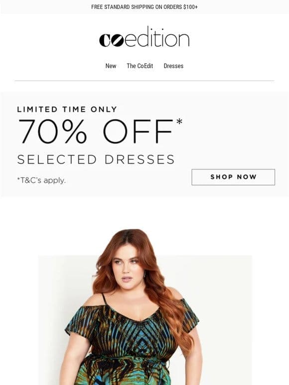 New Arrivals | Summer Days + 70% Off* Selected Dresses