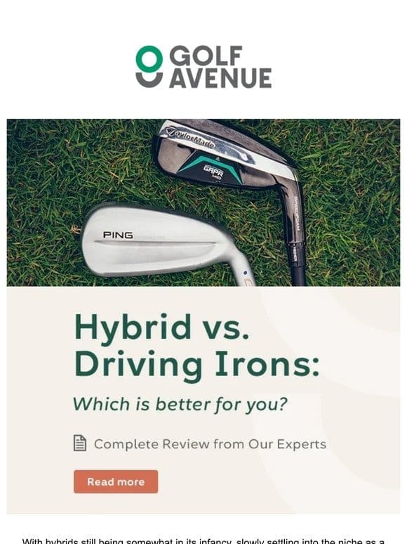 New Blog Post Alert: Rescue Hybrids vs Driving Irons