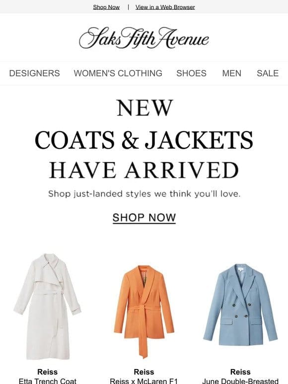 New Coats & Jackets we found just for you