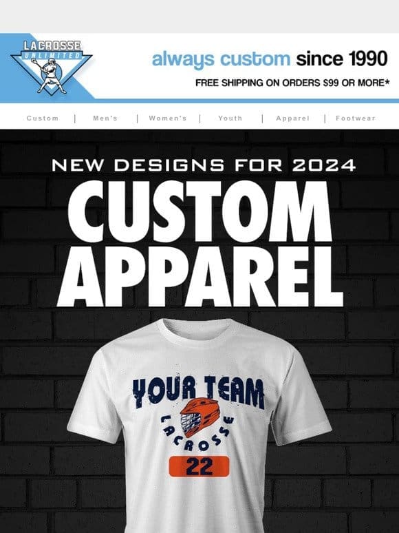 New Custom Apparel Designs