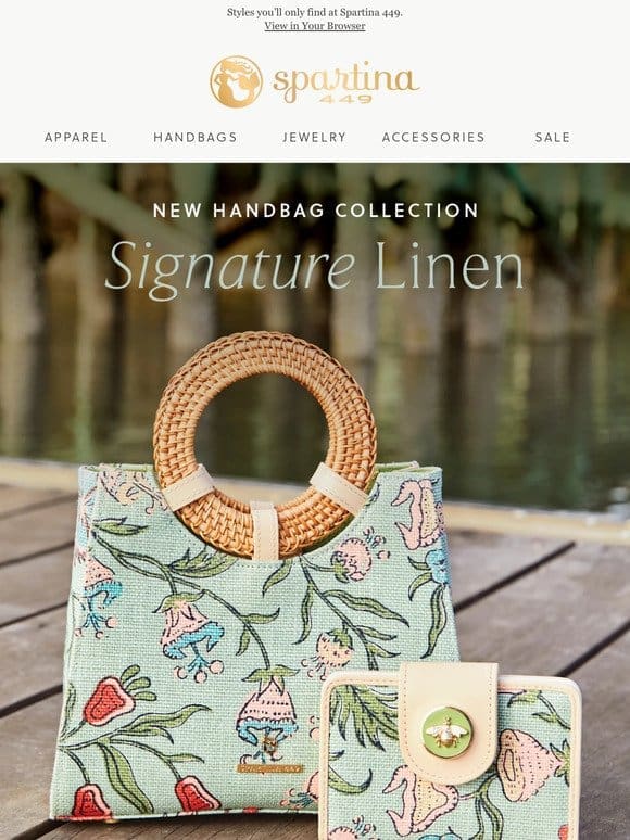 New! Spartina Signature Linen