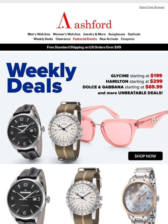 New Week， New Deals! Save Big on Luxury Brands