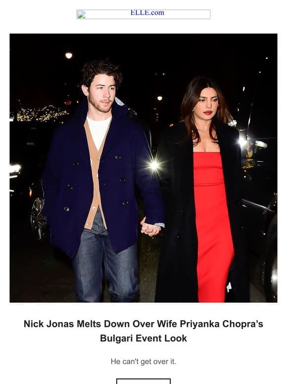 Nick Jonas Melts Down Over Wife Priyanka Chopra’s Bulgari Event Look