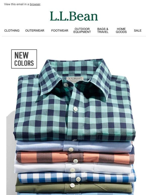 No-Iron Shirts in Cool Cotton Poplin