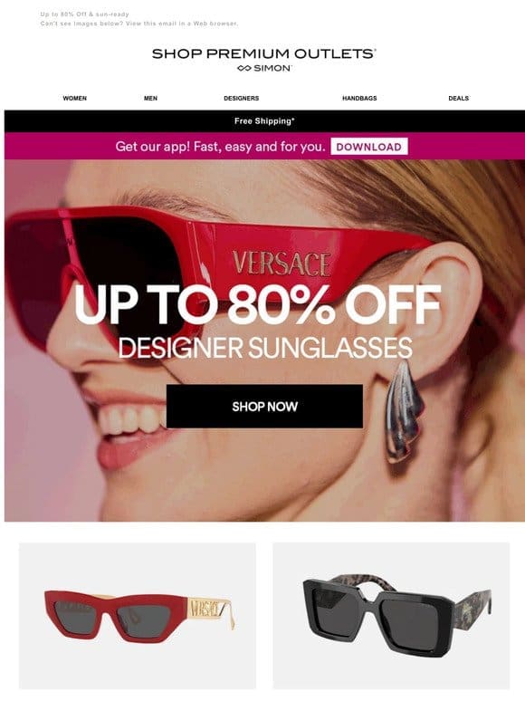 ON SALE: Designer Sunglasses
